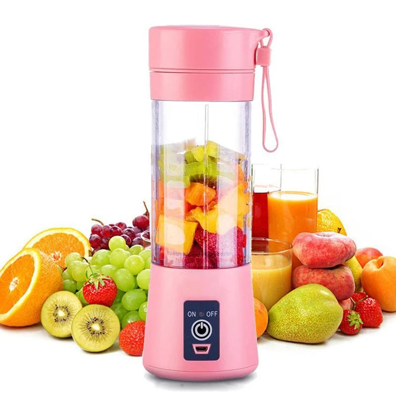 Mini Liquidificador Portátil Shake Take Juice Cup 6 Lâminas Recarregável